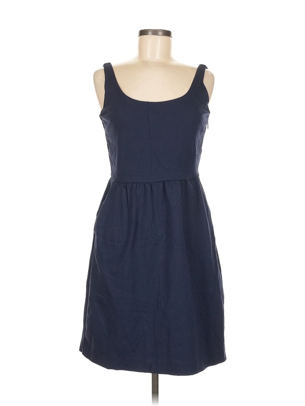 Cynthia Rowley Navy Scoop Neck Navy Dress with pockets size 8